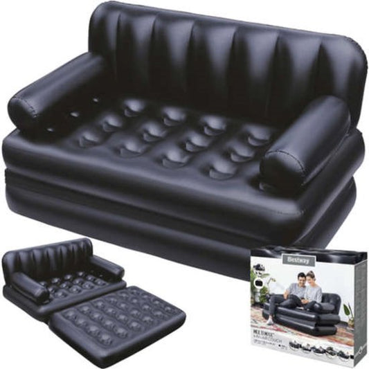 Bestway Canapé gonflable multifonctionnel 5-en-1 - 2 personnes - Capacité : 300 kg - 188 cm x 152 cm x 64 cm