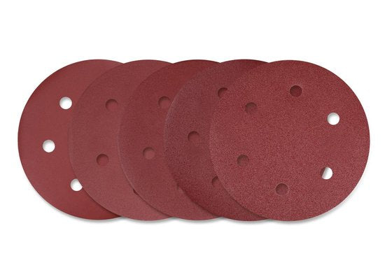 VONROC Jeu de papier de verre - 225MM - 25 pièces - Pour ponceuses - Fixation Velcro incluse