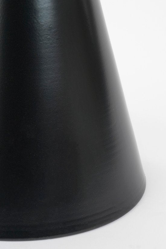 Mica Decorations Jim Table d'appoint - Table d'appoint ronde H45 x Ø31 cm - Petite table en fer pour le salon ou la chambre - Table d'appoint pour plantes - Table de chevet de style industriel - Noir