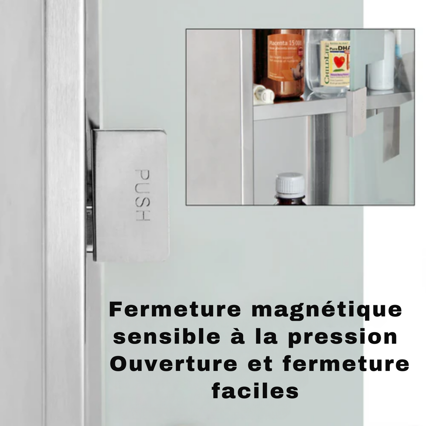 Armoire à pharmacie - DBA - Avec serrure - 48,5cm x 25cm x 12cm