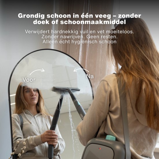 Achaté Nettoyeur à vapeur PRO - Nettoyeur puissant pour tapis, sols et taches - Tue 99,9 % des bactéries