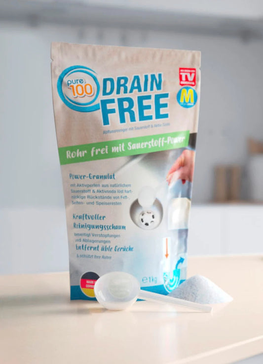 Nettoyants pour canalisations Pure100 DrainFree, 1 kg
