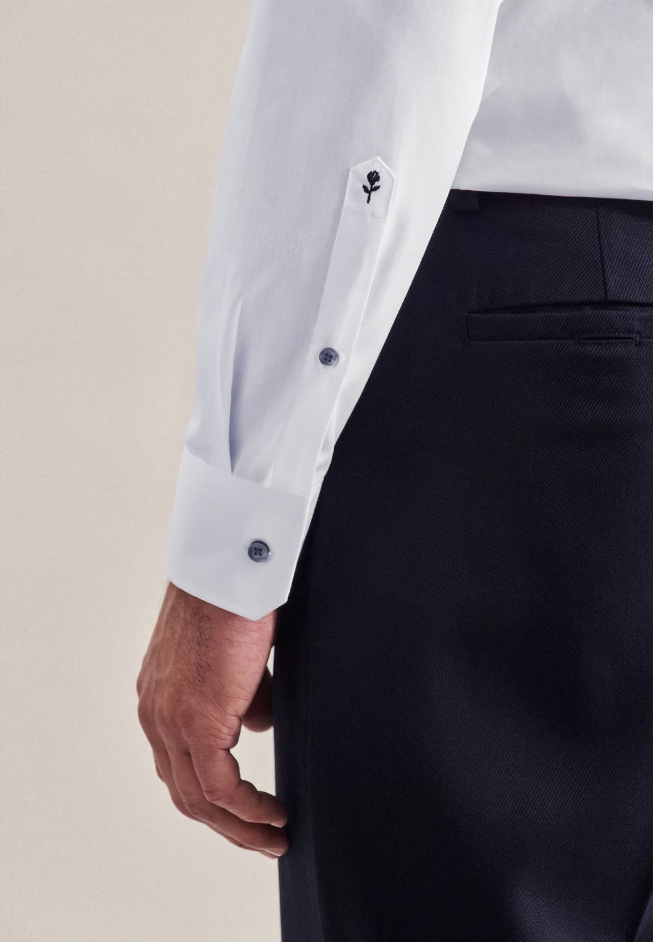 Seidensticker Chemise d'affaires - Slim - 100% coton - Blanc - Taille 41