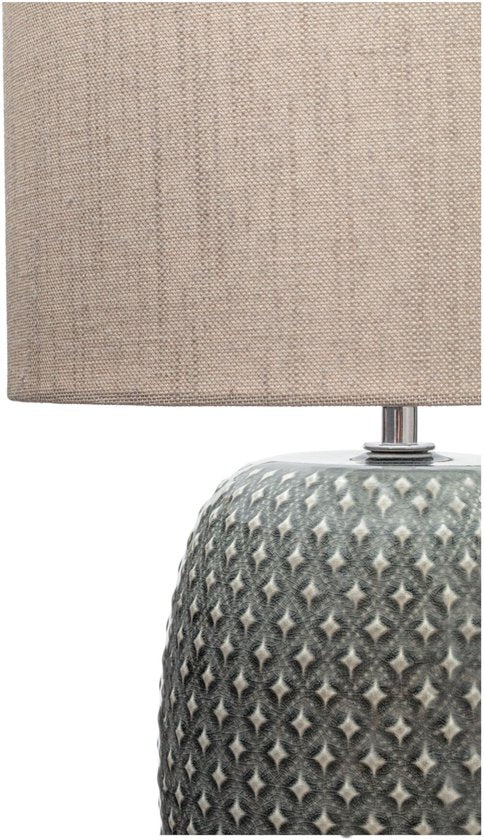 Lampe de table LED Pauleen Pretty Classy - E27 - 60 W max. - Salon, chambre et salle à manger - Gris/beige