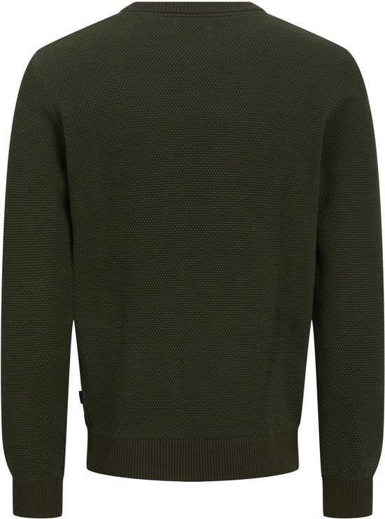 JACK&JONES ESSENTIALS - JJEGLOBE Pull à col rond en maille pour homme
