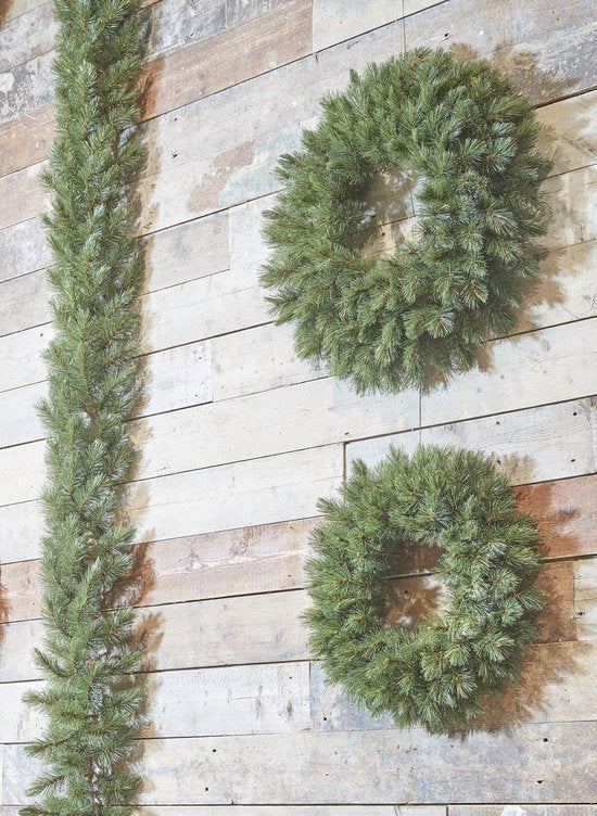Triumph Tree Forest Couronne de Noël givrée - Ø90 cm - Vert