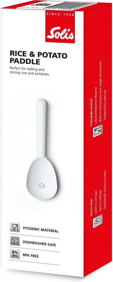 Solis Rice & Potato Paddle - Rijst- en Aardappel opscheplepel - Wit