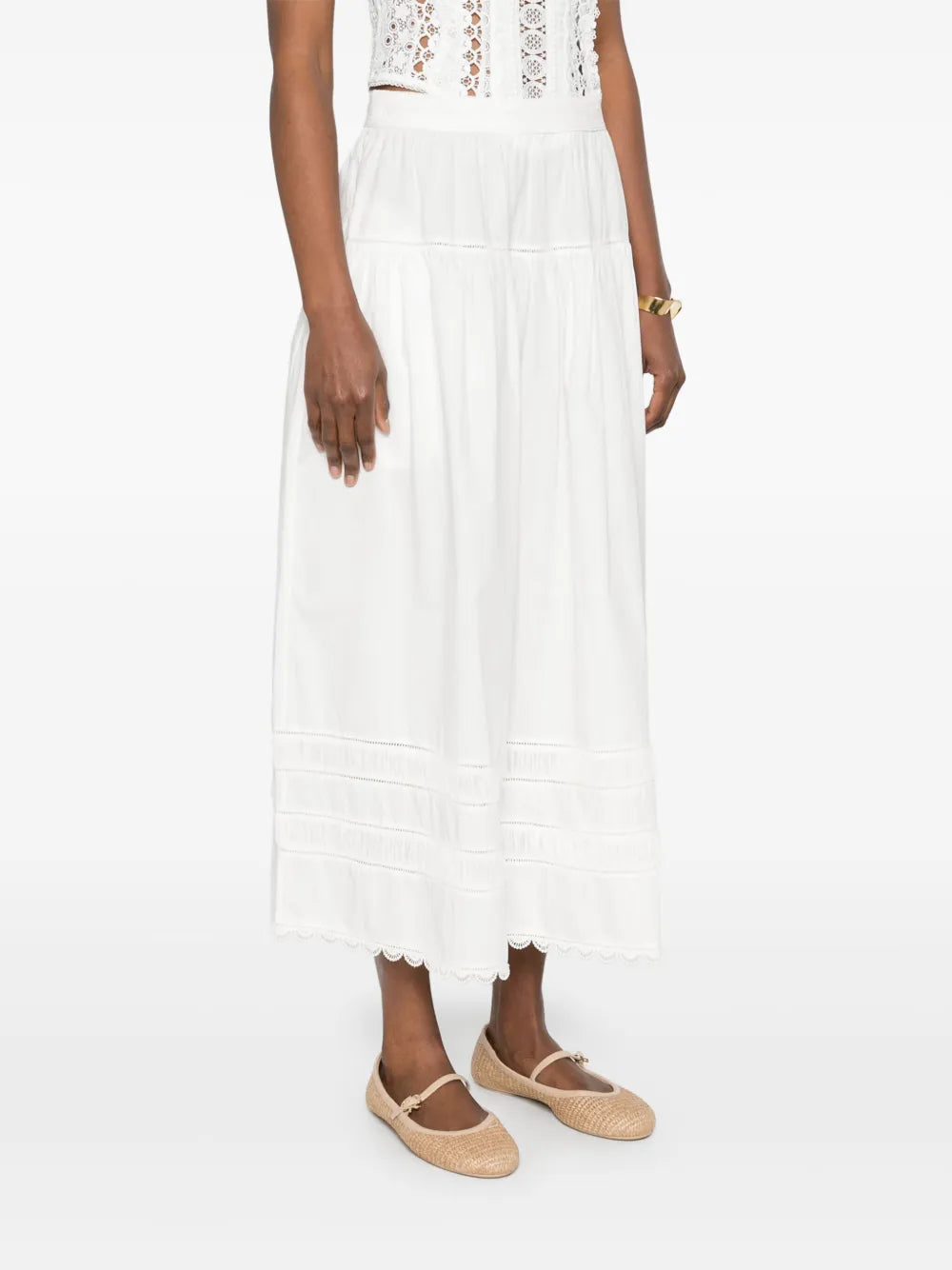 Ulla Johnson Jupe Harlow Blanc