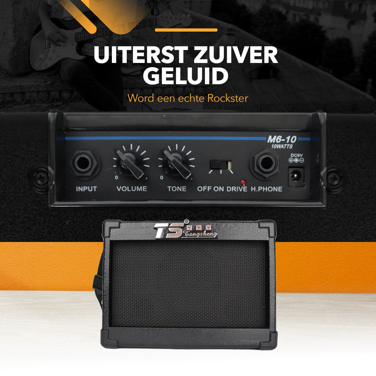 Amplificateur guitare - TS Tangshang - Accessoire guitare - 10W - Pour guitare électrique