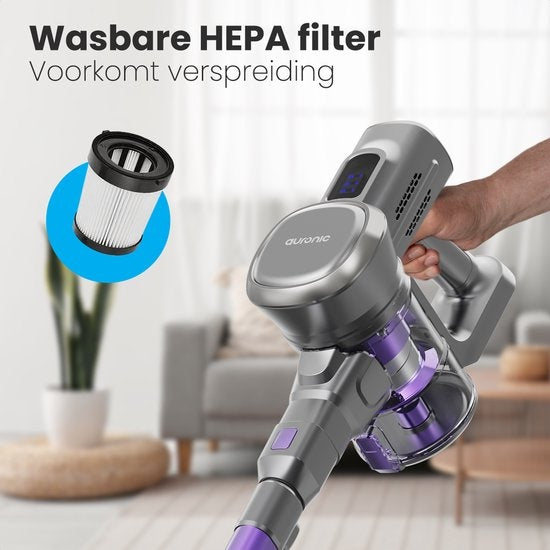 Auronic aspirateur vertical Filtres HEPA - Convient pour AU3201 t-m AU3206 - 2 pièces