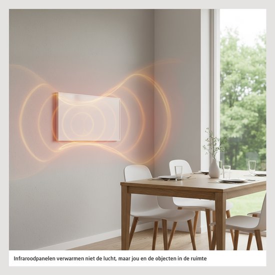 Panneau infrarouge Livn Plus 600 120 x 60 cm noir - Puissance : 600 W - Contrôlable via une application