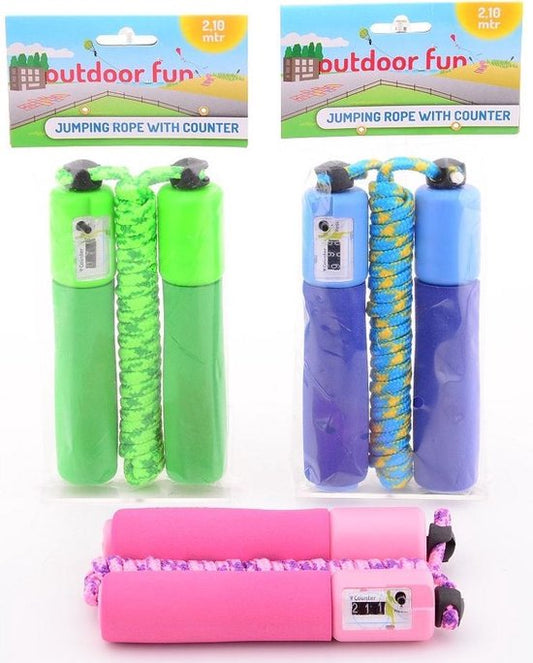 Corde à sauter avec compteur - assortie