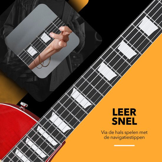 Guitare électrique Finesse avec amplificateur Rouge/Orange
