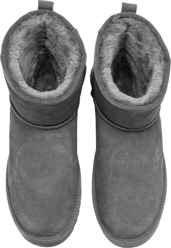 Chaussons Ladies - Chaussons - Bottes Ladies - Antidérapant - Semelle en mousse à mémoire de forme - Gris - Taille 40