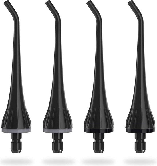 Bintoi® iSonic F500 - Accessoires pour le fil dentaire - Jet Tips - Set de remplacement pour le fil dentaire - 4 pièces - Noir