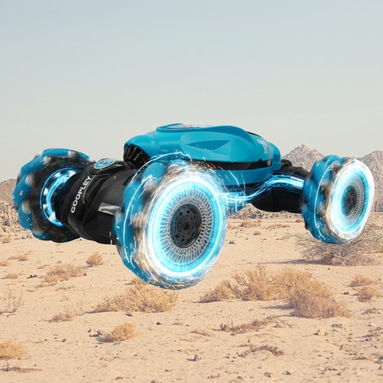 Voiture télécommandée édition « Stunt » – Voiture RC – Voiture télécommandée manuelle – Radiocommandée – Pour garçons et filles – Voiture de course à 360 degrés – Avec batterie supplémentaire