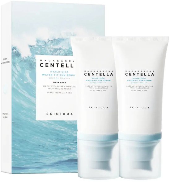 SKIN1004 Madagascar Centella Hyalu-Cica Water-Fit Sun Serum SPF 50+ PA++++ 50ml*2 Two-pack Korean Skin Care