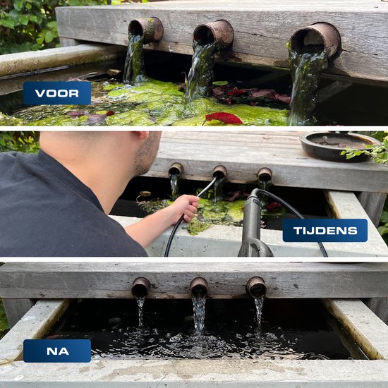Techweise - Tuyau d'égout pour Kärcher K2 à K7 - 20M - Avec 4 buses haute pression à l'envers