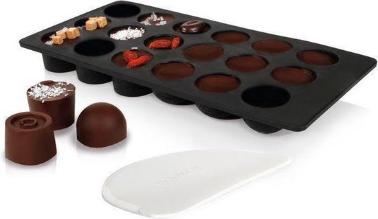 Boska Choco Bonbon DIY Set - Réalisez vos propres bonbons - Moule en silicone - Noir