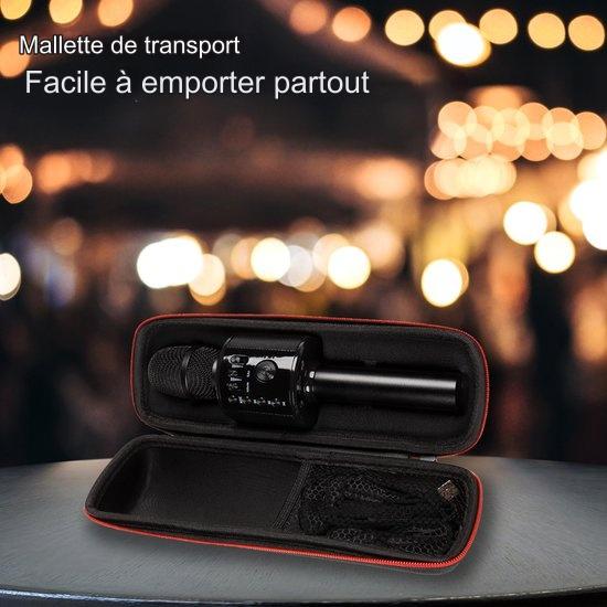 Microphone Karaoke - Auronic - Micro karaoke - Pour enfants et adultes - Bluetooth - Sans fil - avec haut-parleur - Noir