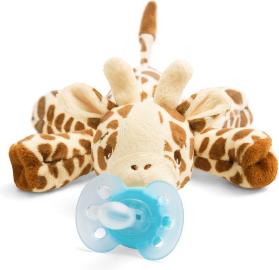 Sucette câline Philips - 0 à 6 mois - 1 sucette - Girafe - bleu