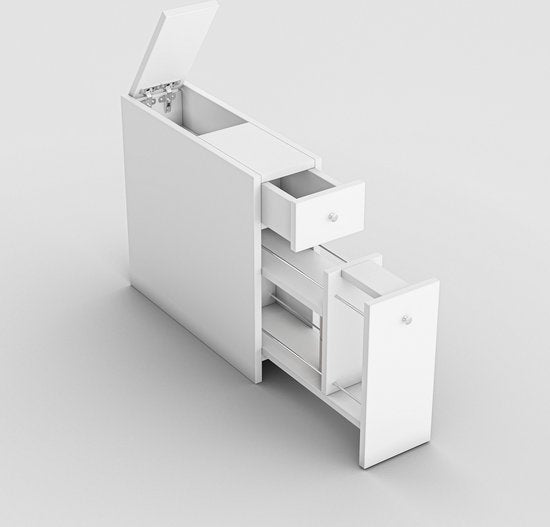 Armoire de toilette Asir - Blanc - 20 x 55 x 60 cm