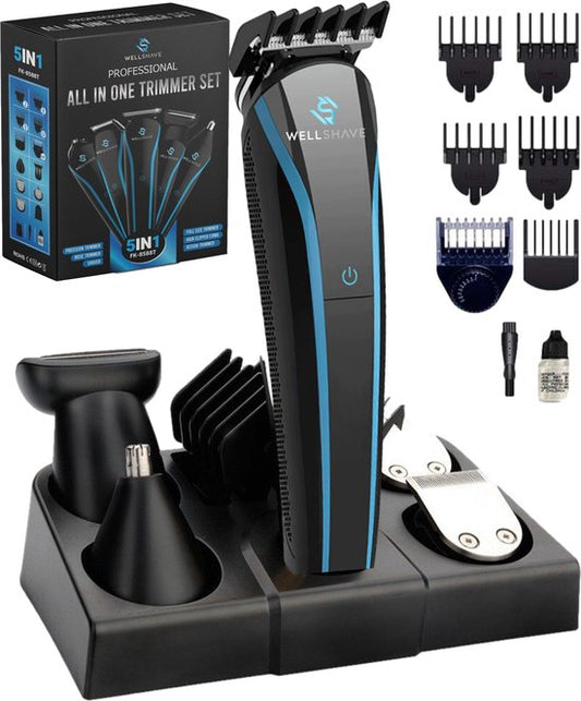 Wellshave 5 in 1 Beard Trimmer Men - Trimmer Beard and Body - Body trimmer men - Bodygroomer men
