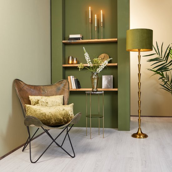 Light & Living - Abat-jour VELOURS - Ø 40 x 30 cm - Vert