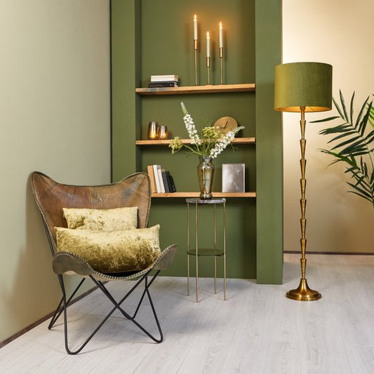 Light & Living - Abat-jour VELOURS - Ø 40 x 30 cm - Vert