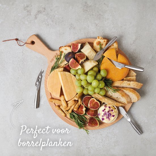 Boska Cheese Knife Set Mini Copenhagen - Couteaux à fromage - Set de 4 - Couteaux à fromage - Lavable au lave-vaisselle - acier inoxydable
