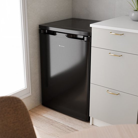 KitchenBrothers Réfrigérateur - 127L - Glacière - Tabletop - Frigo - Freestanding - Noir