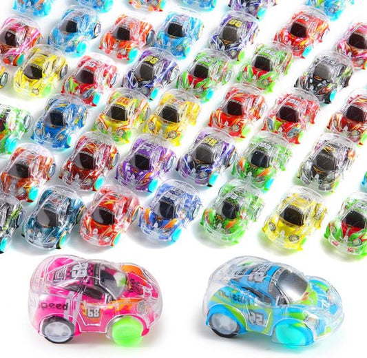 Partizzle 50x Voitures - Voitures à tirer - Voitures auto-conductrices - Cadeaux de distribution de voitures - Grabbelton Cadeaux pour enfants et jeunes enfants - Garçons - 5cm