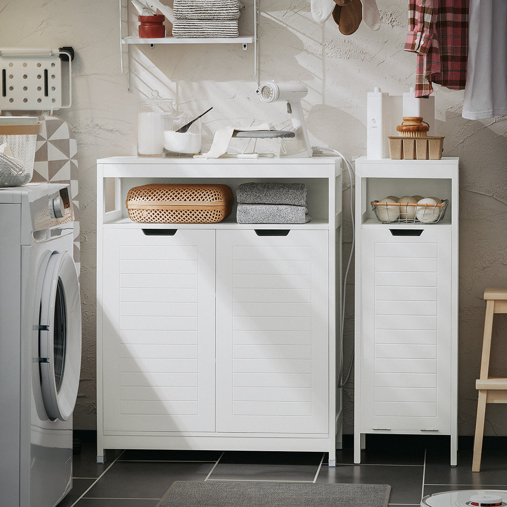 SoBuy Meuble De Salle De Bain - 100 x 42 x 20 cm - Blanc