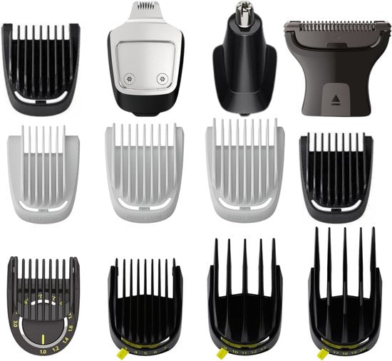 Philips Série 7000 MG7940/75 - Tondeuse tout-en-un - 15 fonctions - Visage, cheveux et corps - Argent