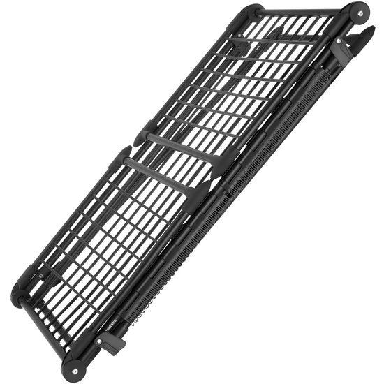 tectake® Séchoir à linge - Séchoir à linge - Longueur de séchage : 18 mètres - Pliable - Sur pied - Séchoirs à linge avec 2 supports pour le petit linge - Ailes latérales hautes pour les vêtements longs - Noir
