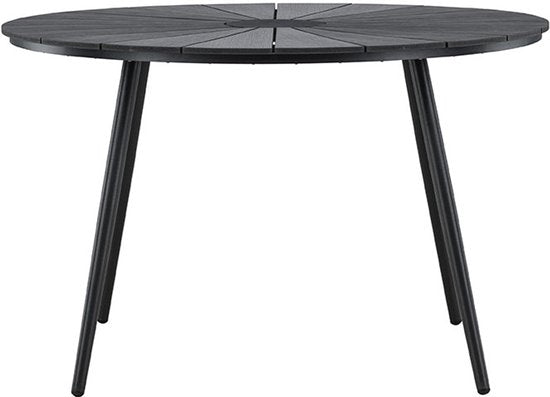 Table de jardin San Vito Ø 120 cm, noire