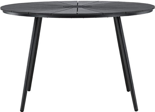 Table de jardin San Vito Ø 120 cm, noire