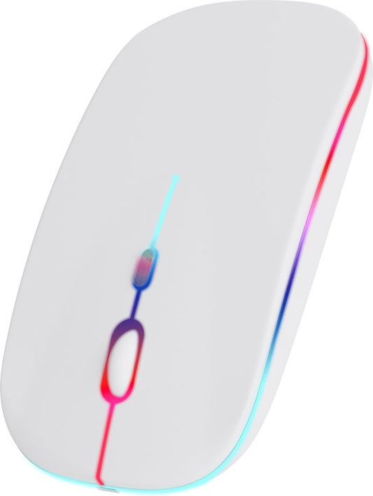 Souris sans fil LED - Nuvance -Bluetooth - Ergonomique - Sans fil - Blanc