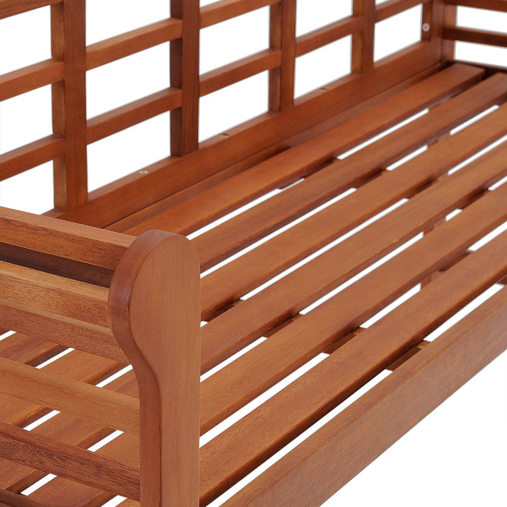 Banc de jardin - Casaria - Bois d'eucalyptus certifié FSC® - Brun