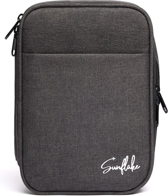 Pochette de rangement des câbles - Convient aux lecteurs électroniques, chargeurs et accessoires électroniques - Pochette de voyage pour câbles - Sunflake