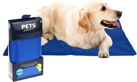 Tapis rafraîchissant pour chiens - 65 x 50 cm - Bleu
