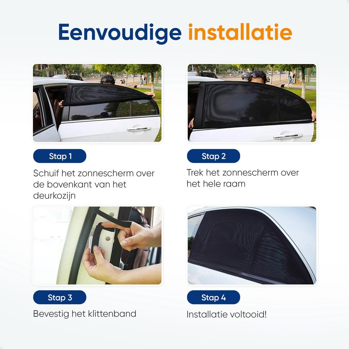 TenTravel Pare-soleil pour voiture - Protection solaire pour bébé et enfant - Pare-soleil pour vitre latérale extra foncée - Protection UV - 2 pièces