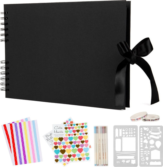 Saaf Scrapbook set - Accessoires inclus - Scrapbooking scrapbooking - Livre photo / Livre d'or - Noir