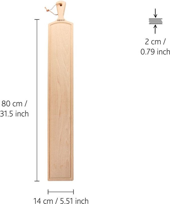 Boska Serviteur Amigo XXL - Borrelplank - Bois de hêtre - Brun - 81,5 cm de long