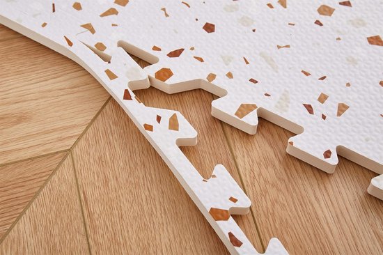 NilaFee™ - Tapis de jeu - Mousse - Bébé - Tapis d'éveil - Tapis de rampage - 180 x 120 x 1,5 cm - Tapis puzzle - Sac de rangement - Classic Sable