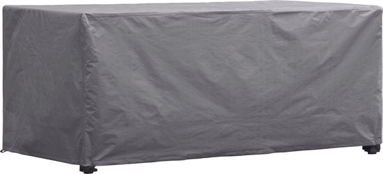 Housse d'extérieur Perel pour table jusqu'à 140 cm, grise, rectangulaire, 145 cm x 105 cm x 75 cm