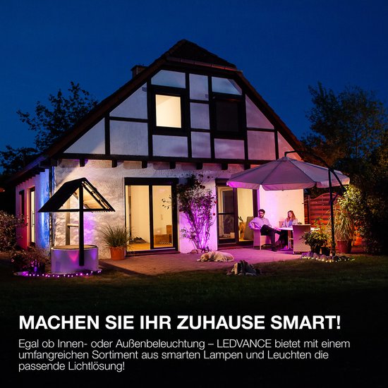 LEDVANCE Luminaire : pour plafond, LUMIÈRE DE PLAFOND DECORATIVE AVEC TECHNOLOGIE WIFI / 28 W, 22-...24- V, angle de rayonnement : 11-, RGBTW, 3-65- K, matériau du corps : métal, IP2-
