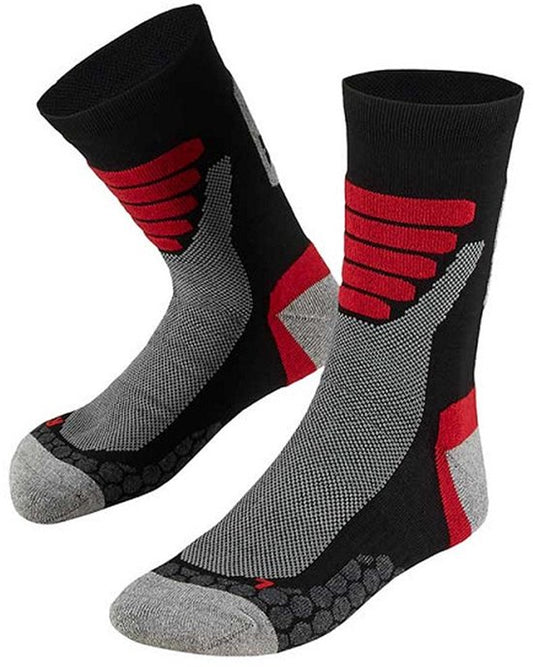 Chaussettes de randonnée Xtreme toutes saisons, lot de 2, noir et rouge - Chaussettes - 42-45