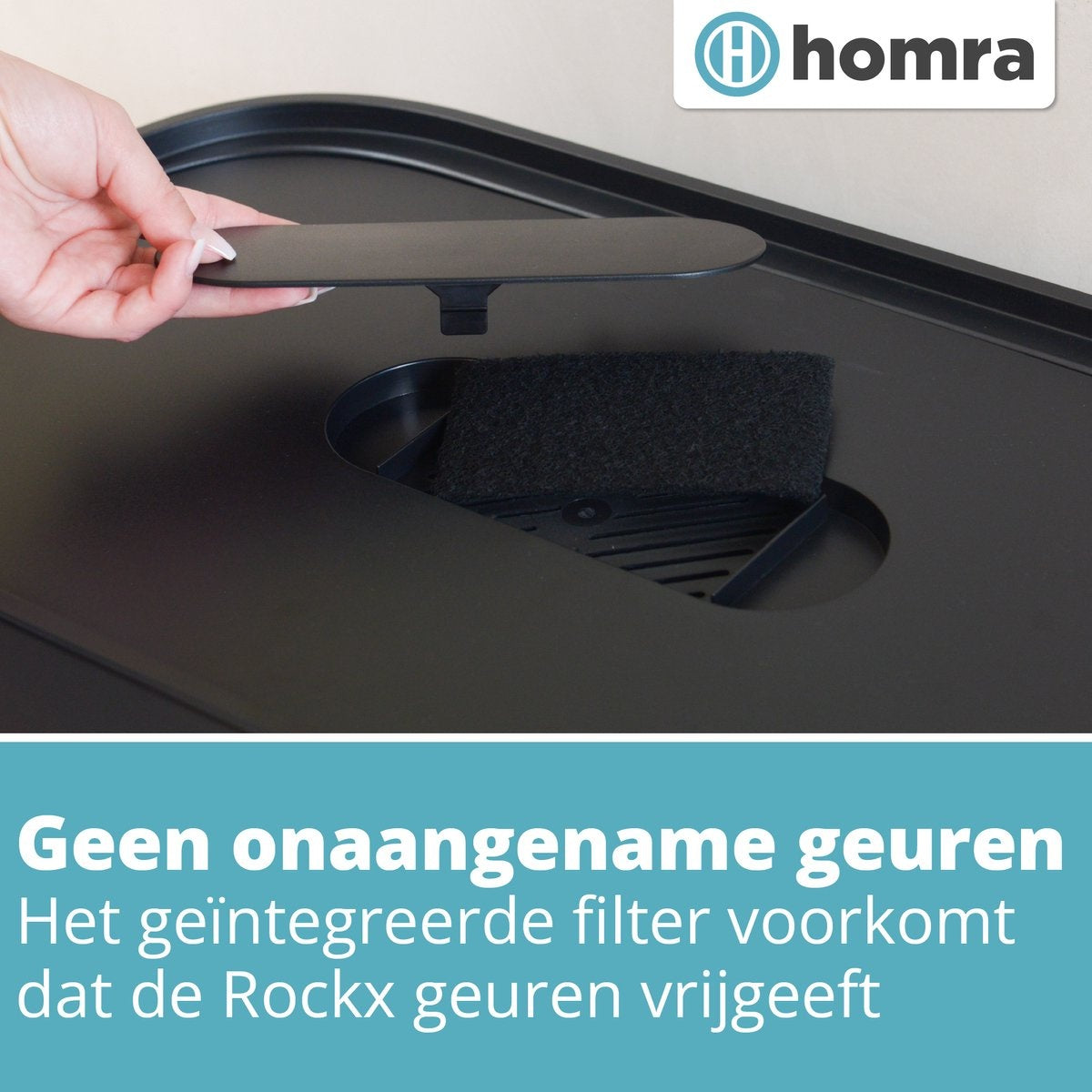 Homra Poubelle à double compartiment 60L  - Pédale en métal - filtre anti odeurs -2x30L - Noir