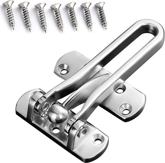 Serrure pour porte intérieure - Argent - Serrures - Porte - Loquet - Serrure - Porte extérieure - WC - Sécurité - Luft